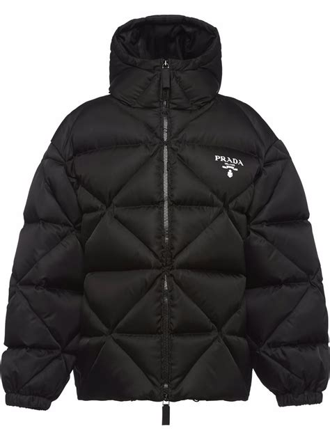 prada jacke lila|prada re nylon down jacket.